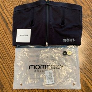 Momcozy Medela Pump Bra, size Medium. Black